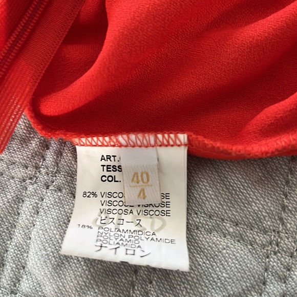 Valentino   Authentic Top ,sequins, beaded, great condition, deep orange - Picture 9 of 12